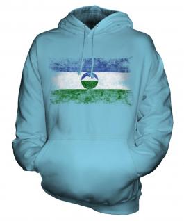 Kabardino-Balkaria Distressed Flag Unisex Adult Hoodie