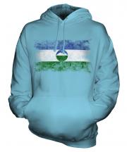 Kabardino-Balkaria Distressed Flag Unisex Adult Hoodie
