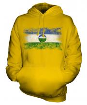 Kabardino-Balkaria Distressed Flag Unisex Adult Hoodie