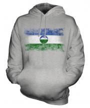 Kabardino-Balkaria Distressed Flag Unisex Adult Hoodie