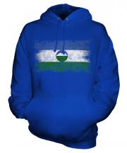 Kabardino-Balkaria Distressed Flag Unisex Adult Hoodie