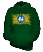 Kalmykia Distressed Flag Unisex Adult Hoodie
