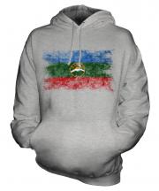 Karachay-Cherkessia Distressed Flag Unisex Adult Hoodie