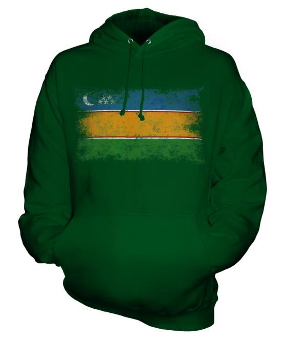 Karakalpakstan Distressed Flag Unisex Adult Hoodie