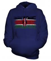 Kenya Distressed Flag Unisex Adult Hoodie