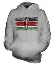Kenya Distressed Flag Unisex Adult Hoodie