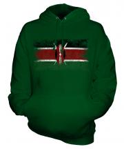 Kenya Distressed Flag Unisex Adult Hoodie