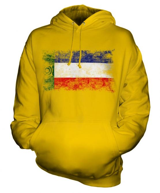 Khakassia Distressed Flag Unisex Adult Hoodie