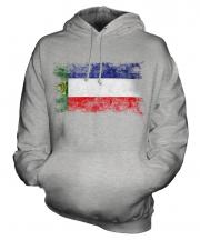 Khakassia Distressed Flag Unisex Adult Hoodie