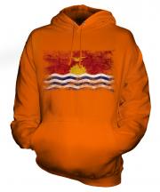Kiribati Distressed Flag Unisex Adult Hoodie
