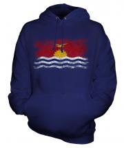 Kiribati Distressed Flag Unisex Adult Hoodie