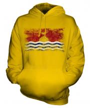 Kiribati Distressed Flag Unisex Adult Hoodie
