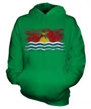 Kiribati Distressed Flag Unisex Adult Hoodie