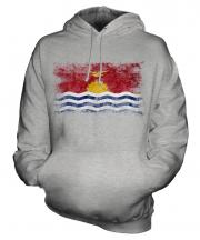 Kiribati Distressed Flag Unisex Adult Hoodie