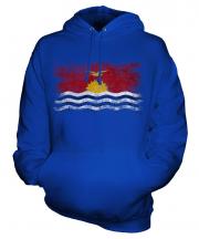 Kiribati Distressed Flag Unisex Adult Hoodie
