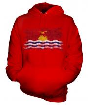 Kiribati Distressed Flag Unisex Adult Hoodie