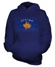 Kosovo Distressed Flag Unisex Adult Hoodie