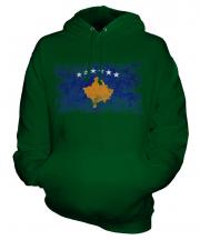 Kosovo Distressed Flag Unisex Adult Hoodie
