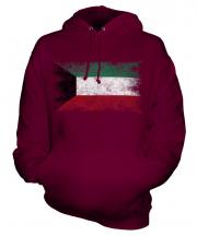 Kuwait Distressed Flag Unisex Adult Hoodie