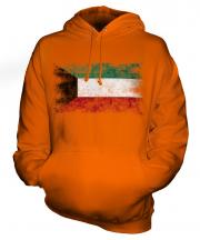Kuwait Distressed Flag Unisex Adult Hoodie
