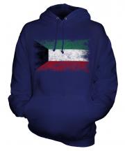 Kuwait Distressed Flag Unisex Adult Hoodie