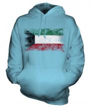 Kuwait Distressed Flag Unisex Adult Hoodie