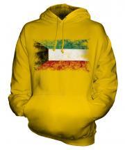 Kuwait Distressed Flag Unisex Adult Hoodie