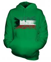 Kuwait Distressed Flag Unisex Adult Hoodie