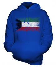 Kuwait Distressed Flag Unisex Adult Hoodie