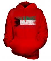 Kuwait Distressed Flag Unisex Adult Hoodie