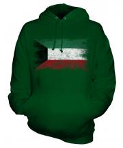 Kuwait Distressed Flag Unisex Adult Hoodie