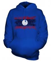 Laos Distressed Flag Unisex Adult Hoodie