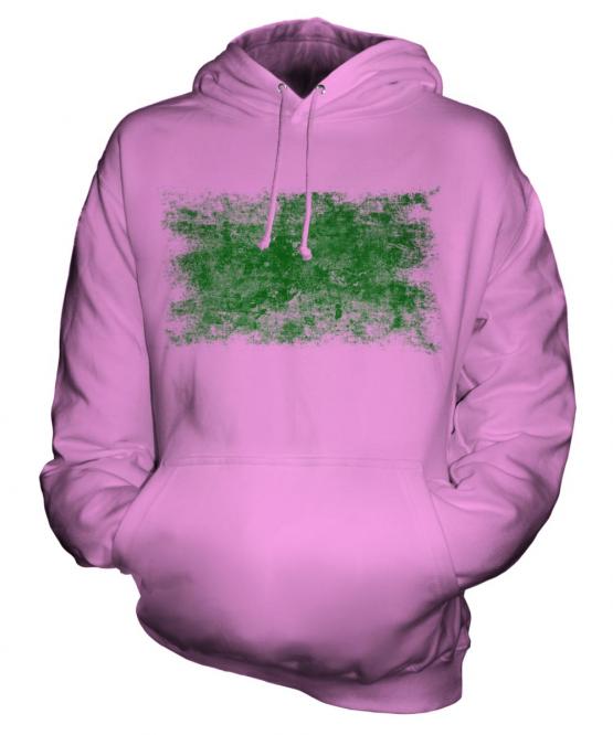 Libya Distressed Flag Unisex Adult Hoodie
