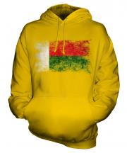 Madagascar Distressed Flag Unisex Adult Hoodie