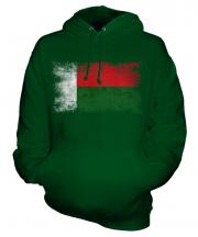 Madagascar Distressed Flag Unisex Adult Hoodie