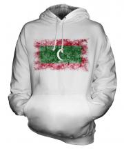 Maldives Distressed Flag Unisex Adult Hoodie