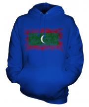 Maldives Distressed Flag Unisex Adult Hoodie