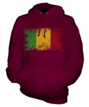 Mali Distressed Flag Unisex Adult Hoodie