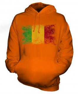 Mali Distressed Flag Unisex Adult Hoodie