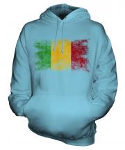 Mali Distressed Flag Unisex Adult Hoodie