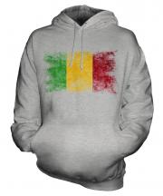 Mali Distressed Flag Unisex Adult Hoodie