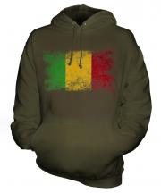 Mali Distressed Flag Unisex Adult Hoodie