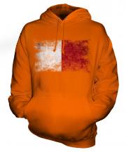 Malta Distressed Flag Unisex Adult Hoodie