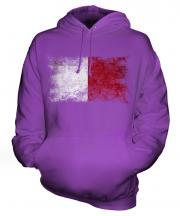 Malta Distressed Flag Unisex Adult Hoodie