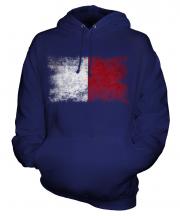 Malta Distressed Flag Unisex Adult Hoodie