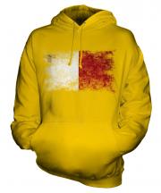 Malta Distressed Flag Unisex Adult Hoodie