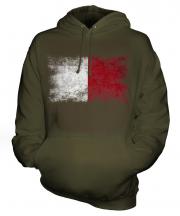 Malta Distressed Flag Unisex Adult Hoodie