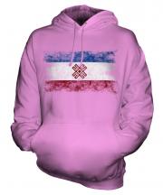 Mari El Distressed Flag Unisex Adult Hoodie