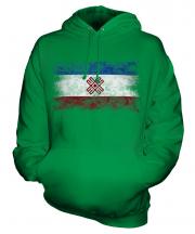 Mari El Distressed Flag Unisex Adult Hoodie