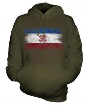 Mari El Distressed Flag Unisex Adult Hoodie